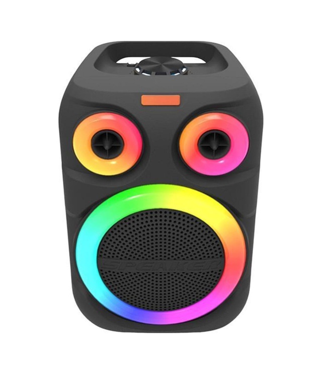 D81 Kablosuz Taşınabilir Hoparlör 12w Rgb Işıklı Kablosuz Mikrofonlu Tws - Usb - Fm Radyo