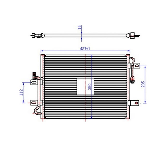 Klima - 682 - Kondenseri Albea - Dpmıx-hb - 1.2-1.6 445x350x16
