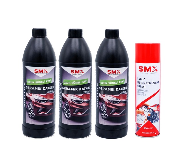 3 Adet Seramik Katkılı Hızlı Ve Pratik Cila - 1 Adet Susuz Motor Temizleme Spreyi