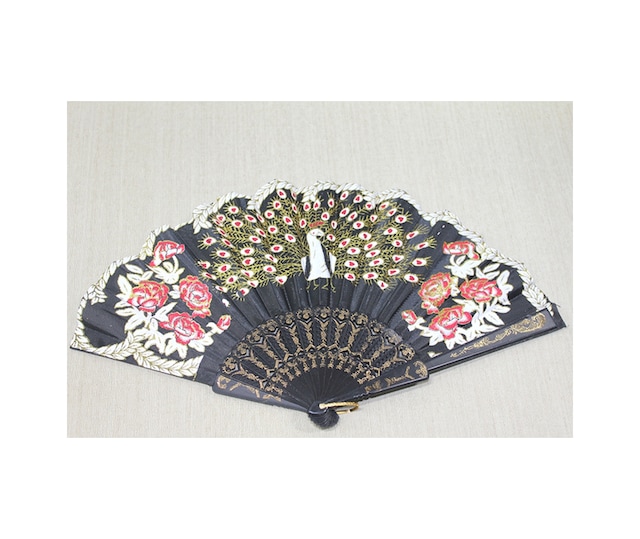 1 Adet Plastik Tavuskuşu Yelpaze El Yelpazesi, Dekoratif Tavuskuşu Tasarımı, Plastik Malzeme, 23 Cm, Hand Fan, Peacock Fan