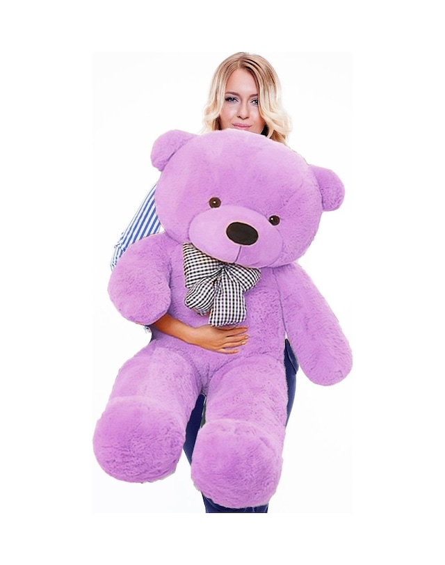 90 Cm Papyonlu Peluş Ayıcık - % 100 Yerli 001