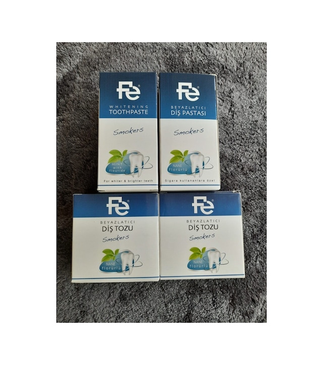 Smokers Diş Tozu 50 Gr+ Diş Pastası 90 Gr 4lü Set