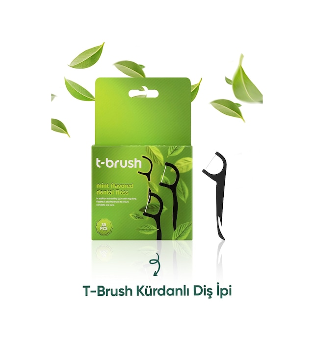 Tbrush Kürdanlı Diş İpi – 30 adet