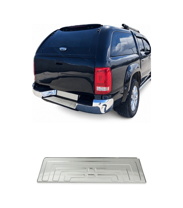 Vw Amarok I 2010-2020 Uyumlu Krom Arka Tampon Eşiği Paslanmaz Çelik