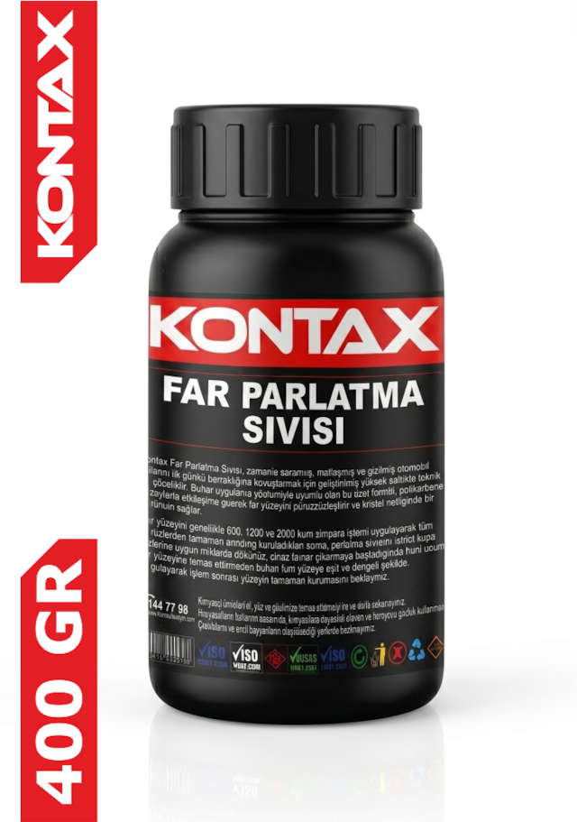 Kontax Far Parlatma Sıvısı Buharlı 400 Gr