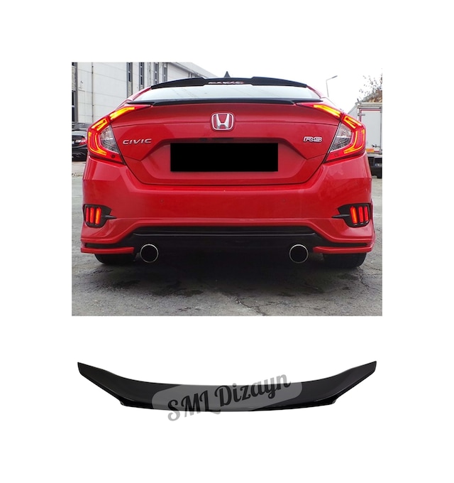 Honda Civic Fc5 Bagaj Üstü Parlak Siyah Spoiler-spoyler
