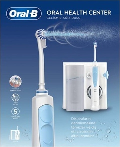 Oral-b Ağız Sağlığı Merkezi Ağız Duşu, 1 Oxyjet Başlığı, 1 Waterjet Başlığı