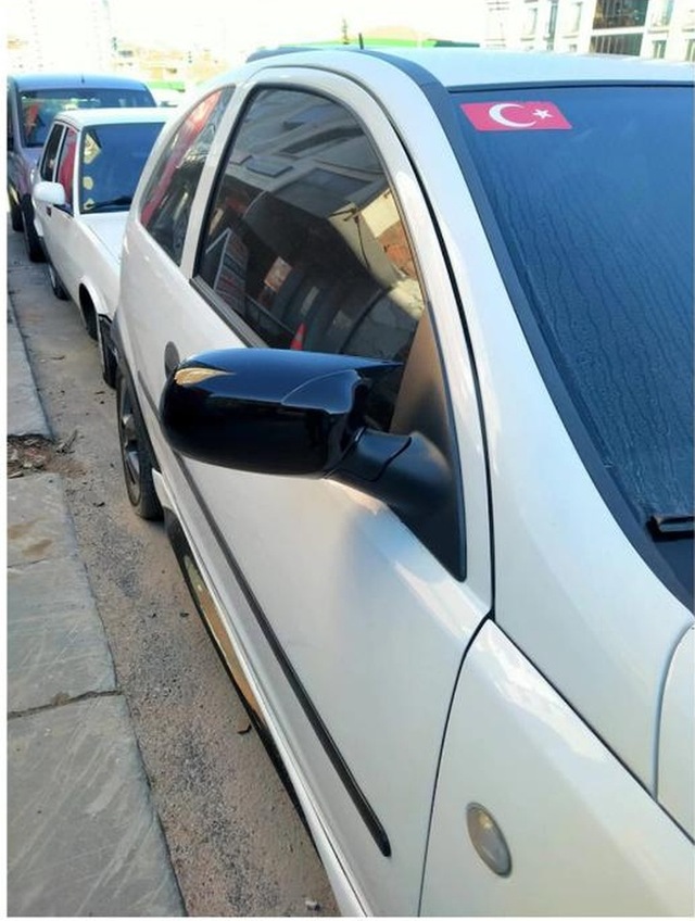 Opel Corsa C Batman Yarasa Ayna Kapağı Piano Black 2000 2006