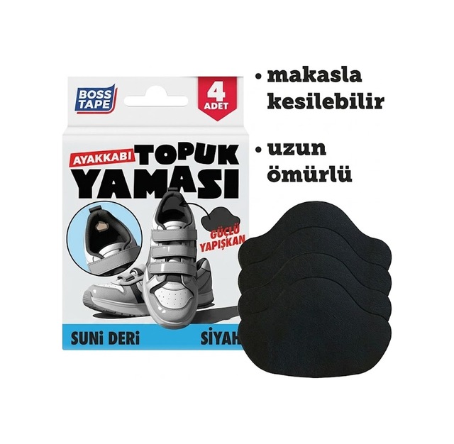Boss Tape Yeni Topuk Yaması Siyah Bt-07005 Standart