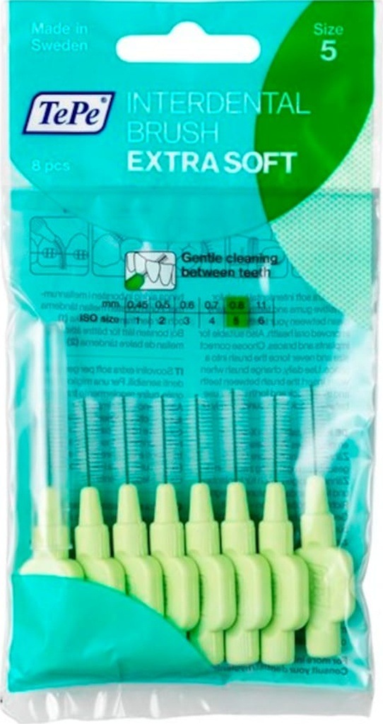 Tepe Extra Soft Arayüz Fırçası 8'li 0.8 MM