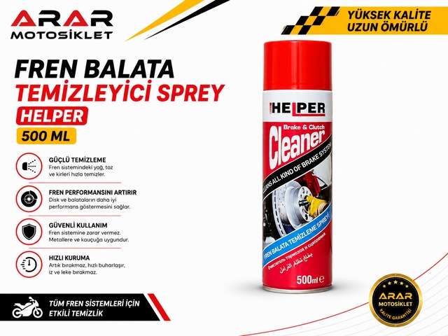 Fren Balata Temizleyici Sprey Helper 500 Ml