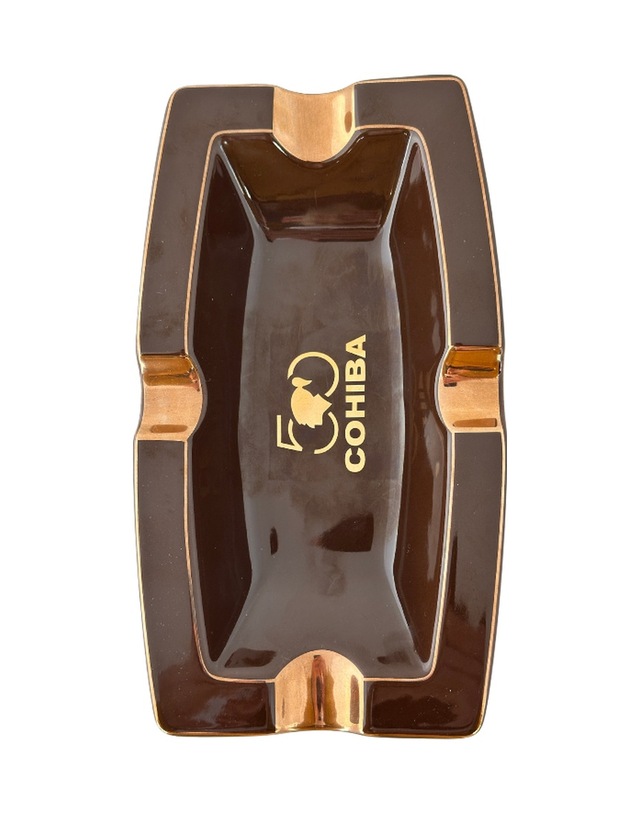 Cohiba 50. Yıl Kahverengi Porselen Dörtlü Puro Küllüğü - Tr8260