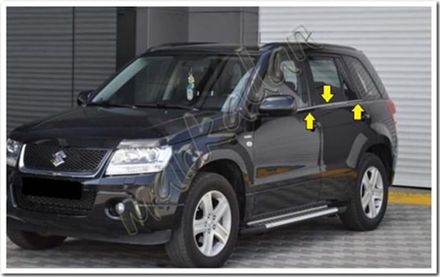 Db Chrome Suzuki Grand Vitara Cam Çıtası Nikelajı 2006-2011 4 Par
