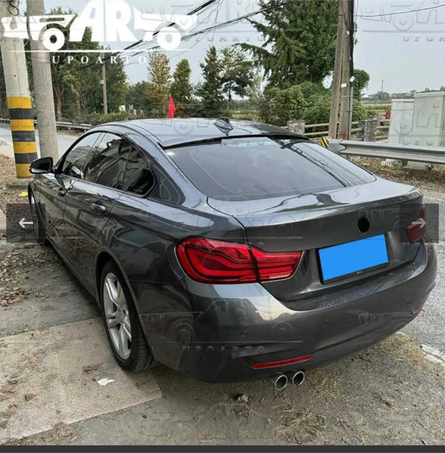 Bmw 4 Serisi F36 4 Kapı 2014-2020 Uyumlu Cam Üstü Spoiler İthal Pianoblack Boyalı