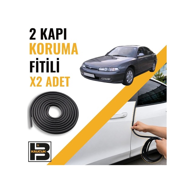 Mazda 626 Hatchback 1999-2004 Kapı Koruma Fitili-iki Kapı-siyah-bm1184