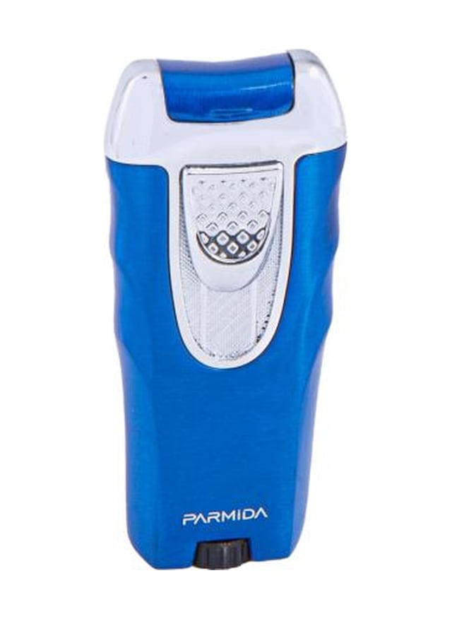 Tek Torch Pürmüz Mavi-gümüş Puro Çakmağı - Tr4729