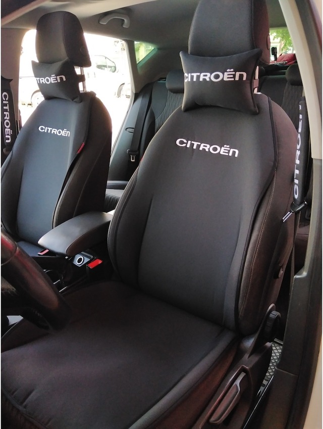 Citroen Nakışlı Ön Ikili Oto Koltuk Kılıfı