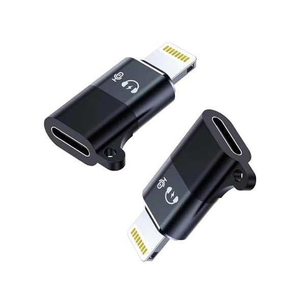 Cl2 Lightning Usb C Şarj Ve Data Aktarım Destekli Kulaklık Adaptörü Dönüştürücü, 2 Adet Aux Ses Adaptörü Konektörü Dongle/lightning Erkek Usb C Dişi