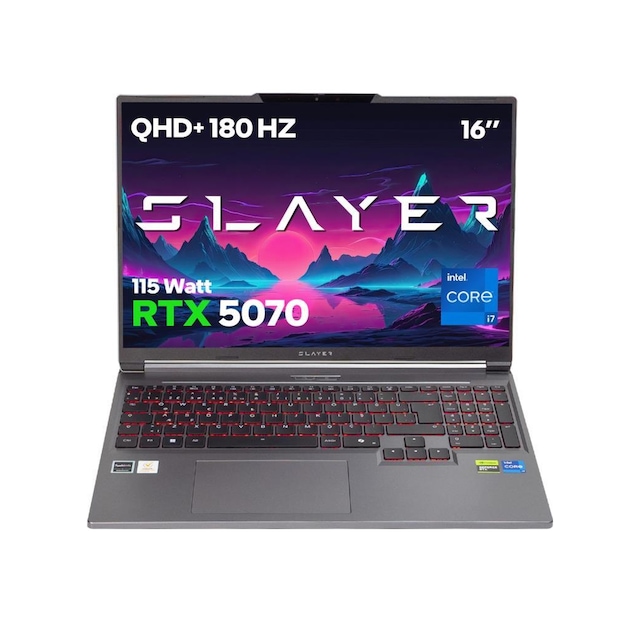 Game Garaj Slayer X7T-5070-C2 i7-14650HX 32 GB 1 TB RTX5070 16" Free Dos Dizüstü Bilgisayar