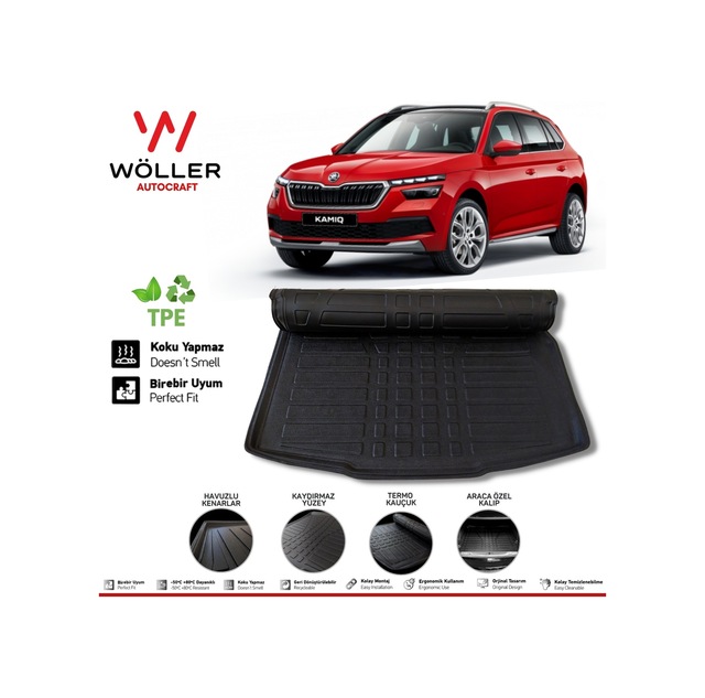 Skoda Kamiq Bagaj Havuzu 2020 Sonrası 3D Wöller Ultraflex