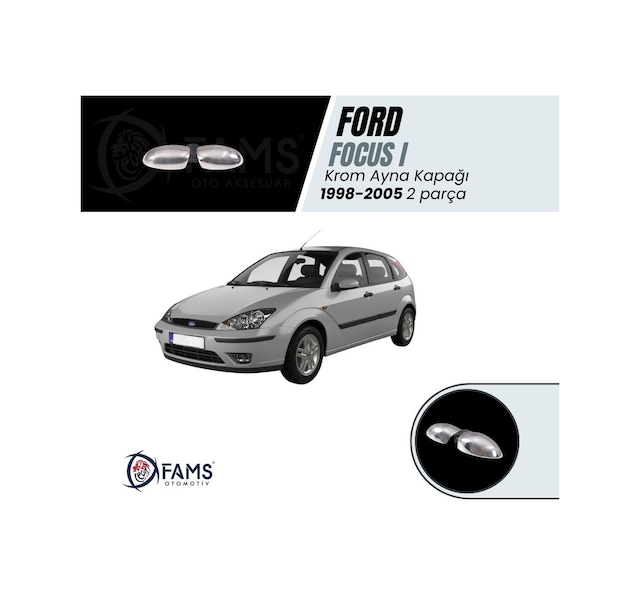 Ford Focus 1 Krom Ayna Kapağı 2 Prç. 1998-2005 P. Çelik