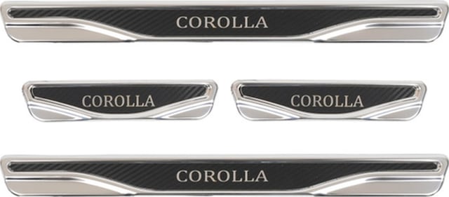 Toyota Corolla 4 Prç. Iç Kapı Eşiği Karbon Krom