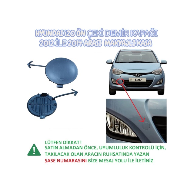 Hyundai İ20 Ön Çeki Demir Kapağı 2012 İle 2014 Arası Hyundai Mobis Hmc