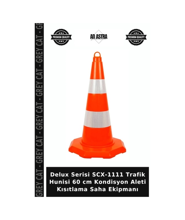 Delux Serisi Scx-1111 Trafik Hunisi 60 Cm Kondisyon Aleti Kısıtlama Saha Ekipmanı