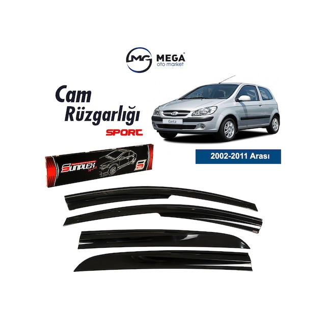 Hyundai Getz Mugen Cam Rüzgarlık Sunplex