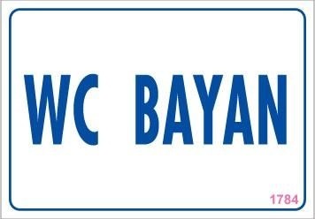 Buradabulabilirsin Wc Uyarı Levhası 17,5x25 Kod:1784 Nl