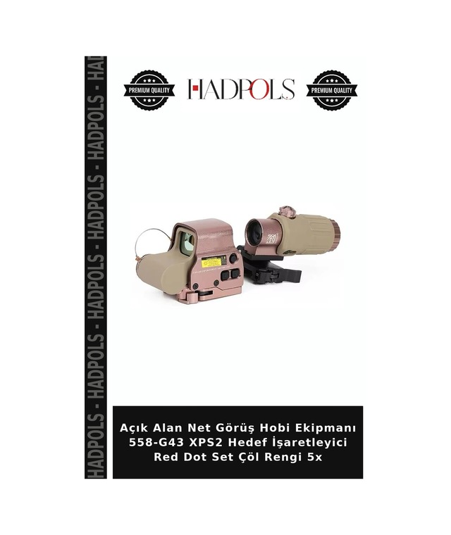 Açık Alan Net Görüş Hobi Ekipmanı 558-g43 Xps2 Hedef İşaretleyici Red Dot Set Çöl Rengi 5x