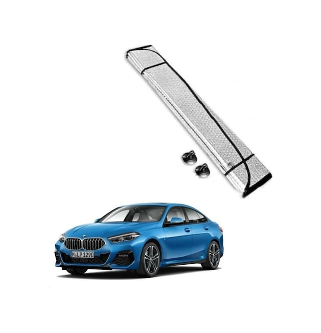 Araba Ön Cam Güneşliği Balonlu Metalize Parlak Alüminyum Katlanabilir Oto Güneşlik (130x60cm)