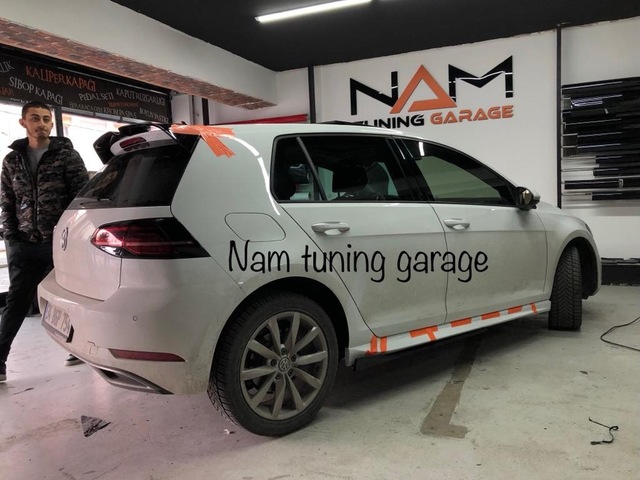 Vw Golf 7 Aero Marşpiyel Takımı Plastik Boyasız Sağ Sol Yan Ek