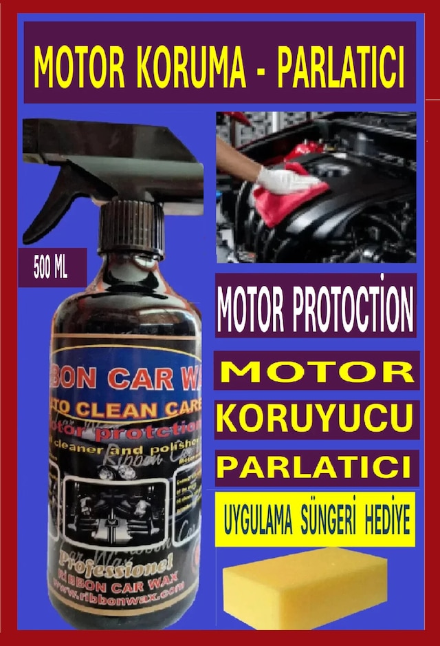 Motor Protoction Motor Koruyucu-parlatıcı 500 Ml + Uygulama Süngeri