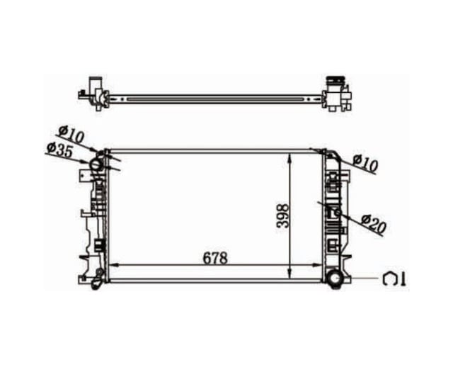Su Radyator Mga 80597 Sprinter 2006 Crafter 2006+ Oem 9065000202