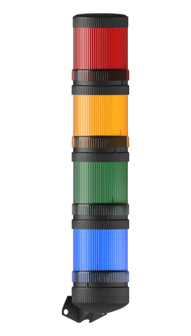 Mesan Ø70 4 Kat Işıklı Kolon Multi Led Duvar Montaj 12-24vac/dc Ms 86023.1.3.2.5.12-24vac/dc