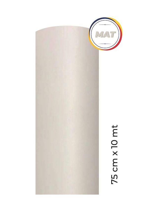 Mat Beyaz Kendinden Yapışkanlı Kaplama Folyosu 75 Cm X 10 Mt
