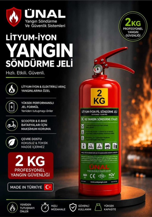 2 Litre Bioversal Elektrikli Araçlar Ve Lityum-iyon Batarya Pil, Akü Yangın Söndürme