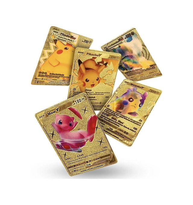 Orijinal Pokemon Kart Gold Serisi 10'lu Paket - Pokemon Oyun Kartları - Pikachu Koleksiyonluk Kart Pokemon