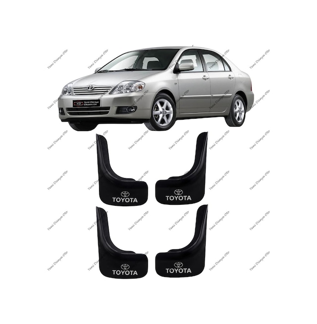 Toyota Uyumlu Corolla 2002-2006 4lü Paçalık Çamurluk Tozluk TYT1UX007