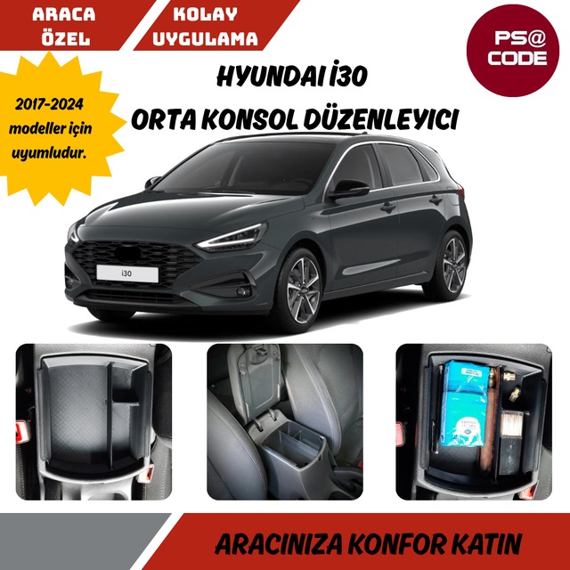 Hyundai İ30 Kolçak İçi Düzenleyıci