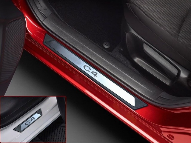 Citroen C4 2 Krom Kapı Eşik Koruması 2010-2017 4 Parça Kgagesık00059