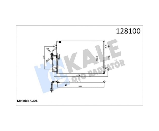 Klima - 441 - Kondenseri Mgn I 96-03 - Dpmıx-hb - 1.4-1.6-2.0-1.9d 545x391x16