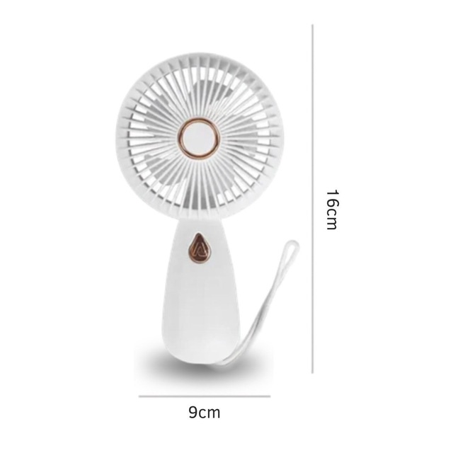 Go İthalat 3 Kademeli Çanta Tipi El Fanı Taşınabilir Mini Serinletici Silikon Askılı Fan Zb103