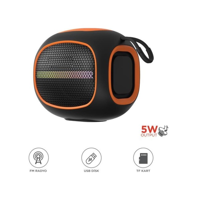 Bluetooth Hoparlör Taşınabilir Kablosuz Speaker Fm Radyo Usb Tf Kart 5w D90