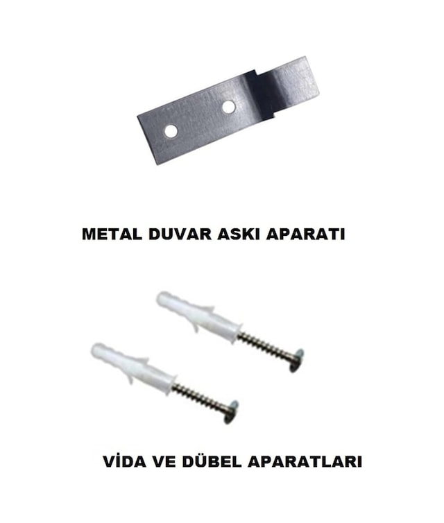 Yangın Tüpü Metal Askı Aparatı Metal 10lu Set Vida Dübel Dahil Apartman Uyumlu
