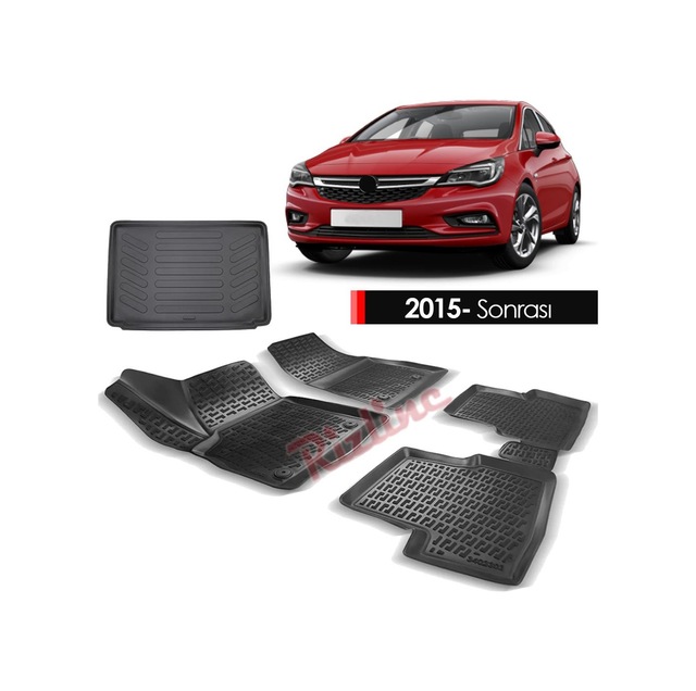 Opel Astra K Paspas Bagaj Havuzu 3D Rizline Havuzlu 2015-