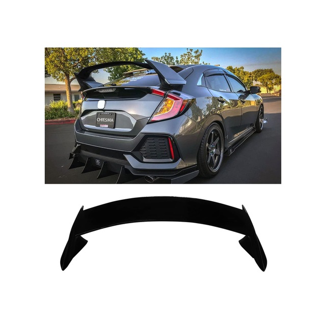 Honda Civic 2016-2021 Fk7 Hb Uyumlu Typer Spoiler Boyasız İthal Abs Plastik Hatchback Uyumlu