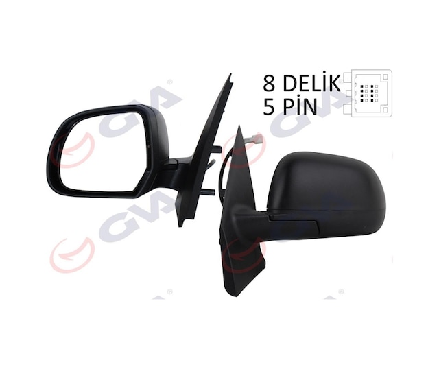 Dış Dikiz Aynası Elektrikli Sol Dacıa Dokker-lodgy 12 Isıtmalı Sensör Konv Vm-68