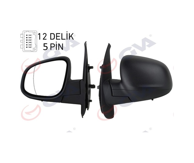 Sol Dış Dikiz Aynası Elektrikli Gva 1016323 Renault Kangoo 2013+